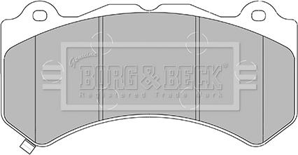 Borg & Beck BBP2436 - Тормозные колодки, дисковые, комплект abcparts.ee