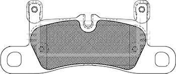 Borg & Beck BBP2421 - Тормозные колодки, дисковые, комплект abcparts.ee