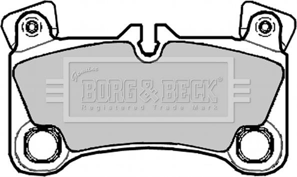 Borg & Beck BBP2092 - Тормозные колодки, дисковые, комплект abcparts.ee