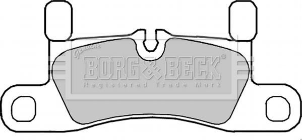 Borg & Beck BBP2350 - Тормозные колодки, дисковые, комплект abcparts.ee