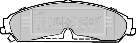 Borg & Beck BBP2369 - Тормозные колодки, дисковые, комплект abcparts.ee