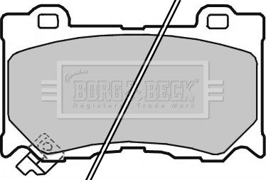 Borg & Beck BBP2363 - Тормозные колодки, дисковые, комплект abcparts.ee