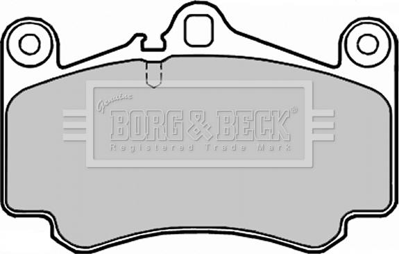 Borg & Beck BBP2255 - Тормозные колодки, дисковые, комплект abcparts.ee