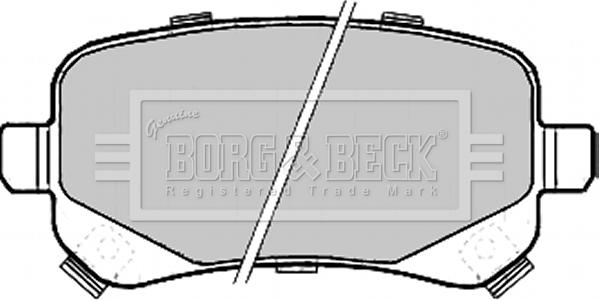 Borg & Beck BBP2209 - Тормозные колодки, дисковые, комплект abcparts.ee