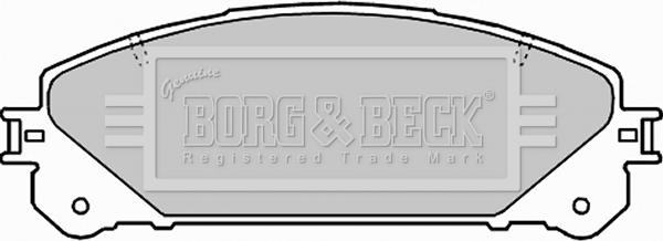 Borg & Beck BBP2289 - Тормозные колодки, дисковые, комплект abcparts.ee