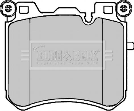 Borg & Beck BBP2223 - Тормозные колодки, дисковые, комплект abcparts.ee