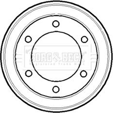 Borg & Beck BBR7084 - Тормозной барабан abcparts.ee