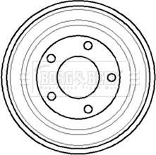 Borg & Beck BBR7023 - Тормозной барабан abcparts.ee