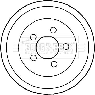 Borg & Beck BBR7191 - Тормозной барабан abcparts.ee