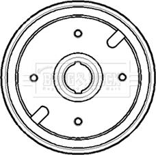 Borg & Beck BBR7145 - Тормозной барабан abcparts.ee