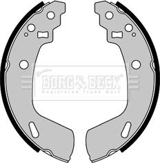 Borg & Beck BBS6491 - Комплект тормозных колодок, барабанные abcparts.ee