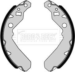 Borg & Beck BBS6413 - Комплект тормозных колодок, барабанные abcparts.ee