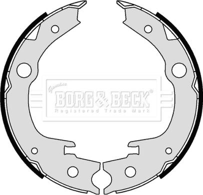 Borg & Beck BBS6342 - Комплект тормозов, ручник, парковка abcparts.ee