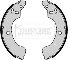 Borg & Beck BBS6358 - Комплект тормозных колодок, барабанные abcparts.ee