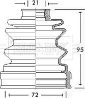 Borg & Beck BCB2546 - Пыльник, приводной вал abcparts.ee