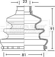 Borg & Beck BCB2529 - Пыльник, приводной вал abcparts.ee