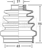 Borg & Beck BCB2687 - Пыльник, приводной вал abcparts.ee