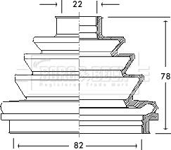 Borg & Beck BCB2110 - Пыльник, приводной вал abcparts.ee