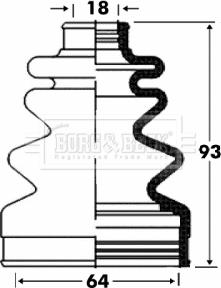Borg & Beck BCB2862 - Пыльник, приводной вал abcparts.ee