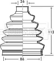 Borg & Beck BCB2350 - Пыльник, приводной вал abcparts.ee