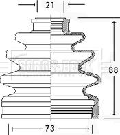 Borg & Beck BCB2247 - Пыльник, приводной вал abcparts.ee