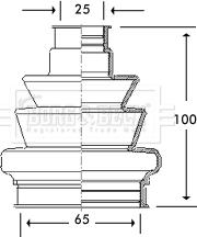 Borg & Beck BCB2777 - Пыльник, приводной вал abcparts.ee