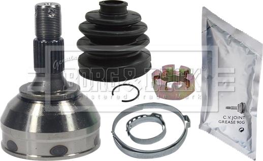 Borg & Beck BCJ1398 - Комплект ШРУСа, приводной вал, шарнир abcparts.ee