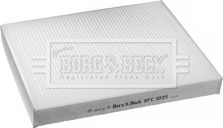 Borg & Beck BFC1035 - Фильтр воздуха в салоне abcparts.ee