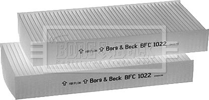 Borg & Beck BFC1022 - Фильтр воздуха в салоне abcparts.ee