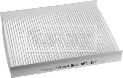 Borg & Beck BFC1187 - Фильтр воздуха в салоне abcparts.ee