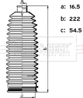 Borg & Beck BSG3496 - Комплект пыльника, рулевое управление abcparts.ee
