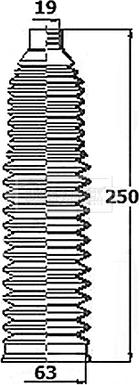 Borg & Beck BSG3452 - Комплект пыльника, рулевое управление abcparts.ee
