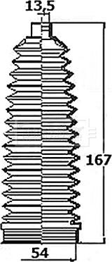 Borg & Beck BSG3401 - Комплект пыльника, рулевое управление abcparts.ee