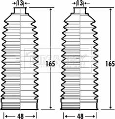 Borg & Beck BSG3341 - Комплект пыльника, рулевое управление abcparts.ee