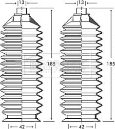 Borg & Beck BSG3240 - Комплект пыльника, рулевое управление abcparts.ee