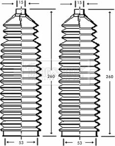 Borg & Beck BSG3229 - Комплект пыльника, рулевое управление abcparts.ee