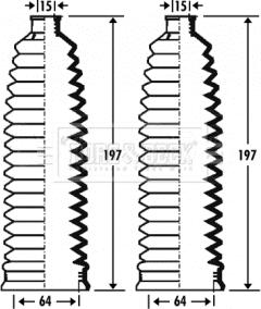 Borg & Beck BSG3273 - Комплект пыльника, рулевое управление abcparts.ee