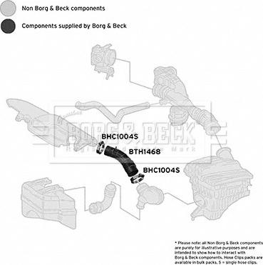 Borg & Beck BTH1468 - Рукав воздухозаборника, воздушный фильтр abcparts.ee