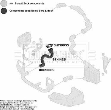 Borg & Beck BTH1425 - Трубка, нагнетание воздуха abcparts.ee