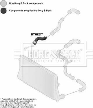 Borg & Beck BTH1217 - Трубка, нагнетание воздуха abcparts.ee