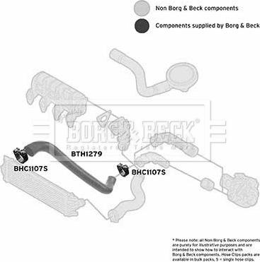 Borg & Beck BTH1279 - Трубка, нагнетание воздуха abcparts.ee