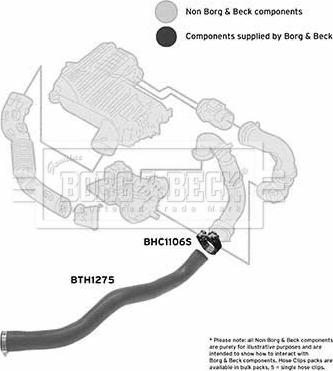 Borg & Beck BTH1275 - Трубка, нагнетание воздуха abcparts.ee
