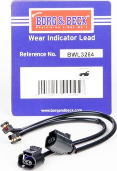 Borg & Beck BWL3264 - Сигнализатор, износ тормозных колодок abcparts.ee