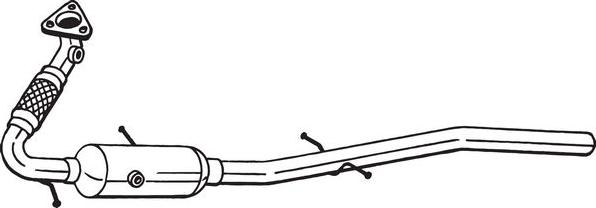 Bosal 095-358 - Сажевый / частичный фильтр, система выхлопа ОГ abcparts.ee