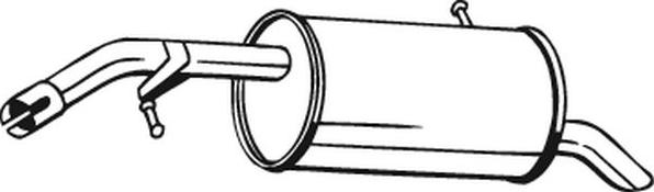 Bosal 190-057 - Глушитель выхлопных газов, конечный abcparts.ee