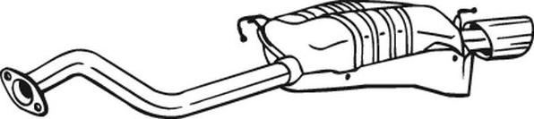 Bosal 165-041 - Глушитель выхлопных газов, конечный abcparts.ee