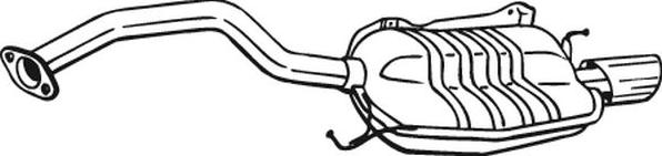 Bosal 165-043 - Глушитель выхлопных газов, конечный abcparts.ee