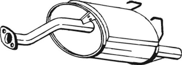 Bosal 163-723 - Глушитель выхлопных газов, конечный abcparts.ee