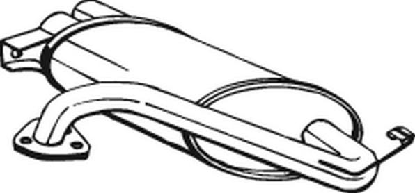 Bosal 177-115 - Глушитель выхлопных газов, конечный abcparts.ee