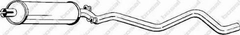 Bosal 282-011 - Средний глушитель выхлопных газов abcparts.ee